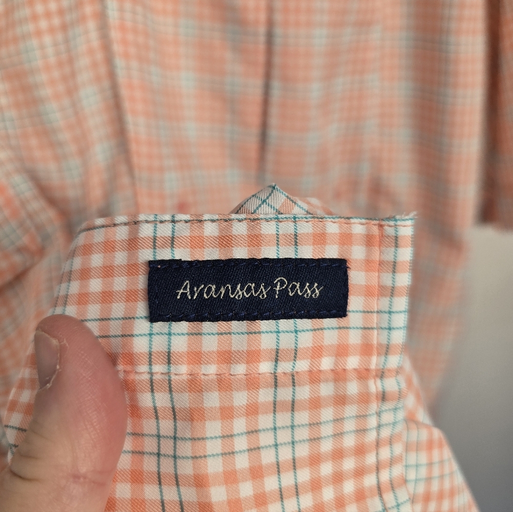 Magellan FISHGEAR NWOT LOT OF 2 S-Sleeve Plaid and Solid Peach Shirts. MENS 3XL - Picture 15 of 16